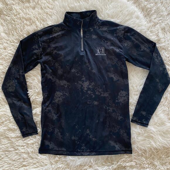 Hornady Performance Men's Shade 1/4 Zip in Black Camo, size M - Picture 1 of 8